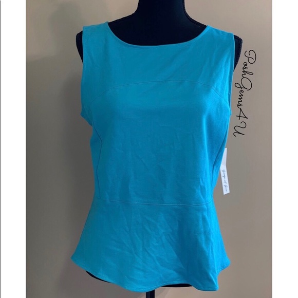 New With Tags ✨ Sleeveless Peplum Top - Picture 3 of 4